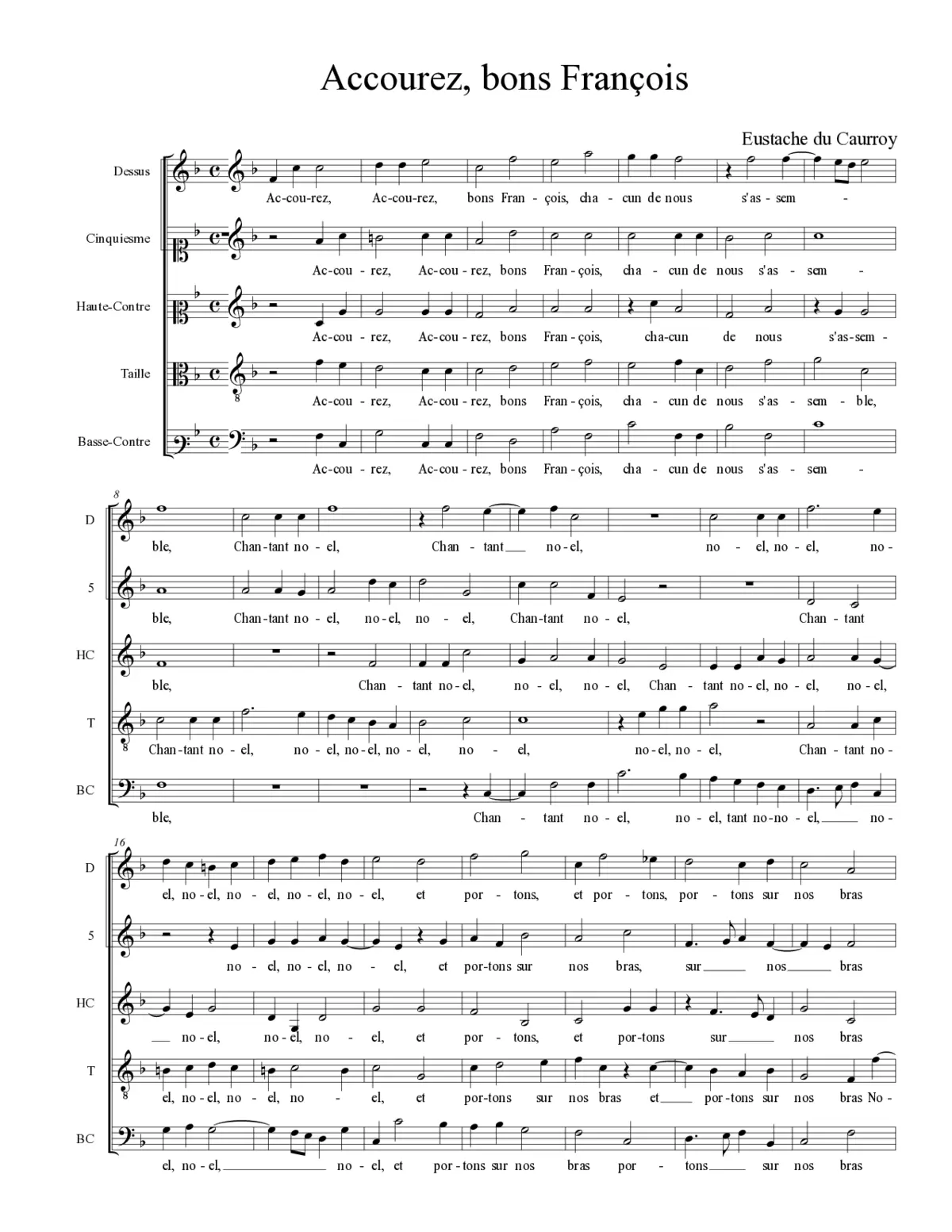Accourez, bons François - Page 1