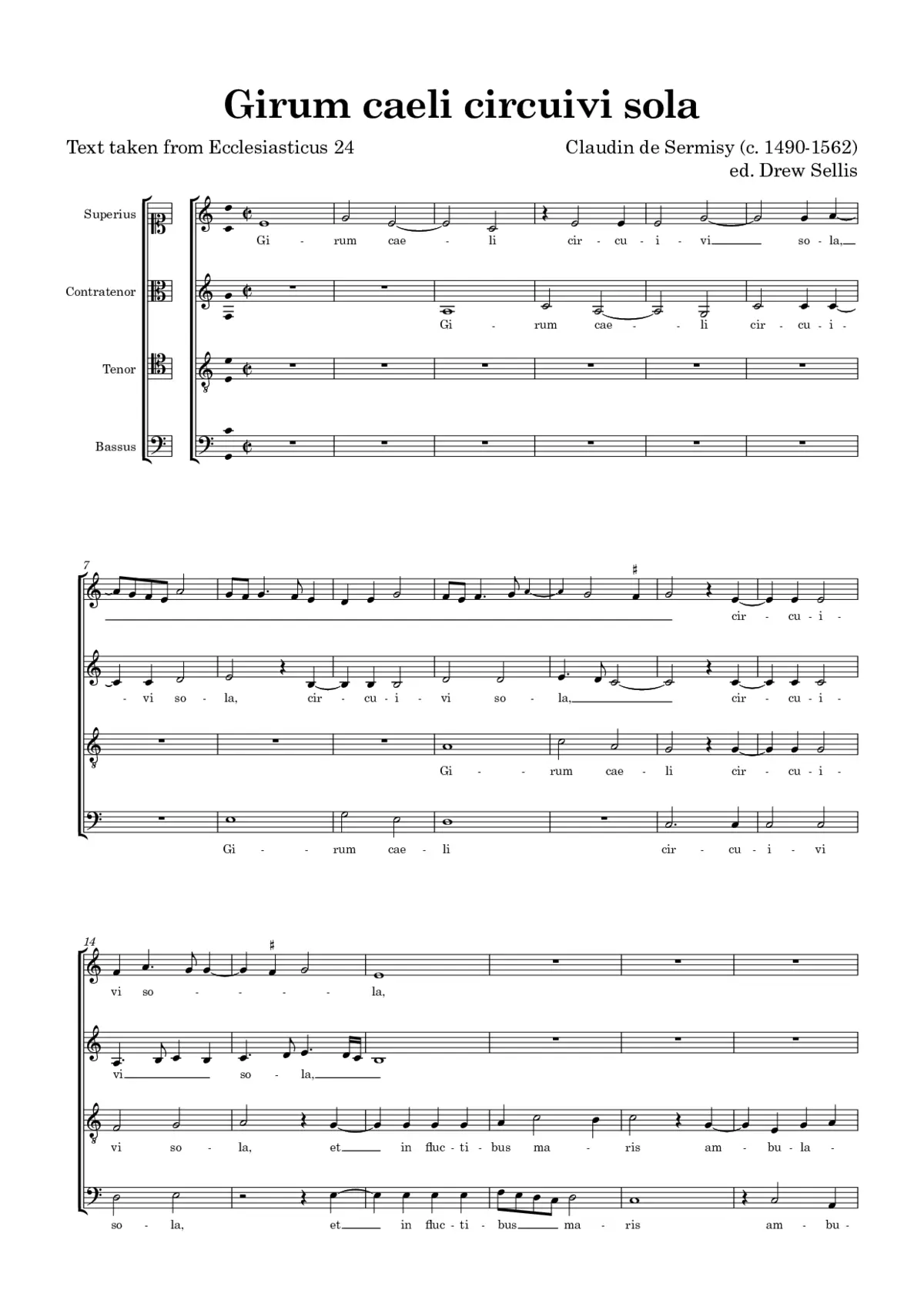 Girum caeli circuivi sola - Page 1