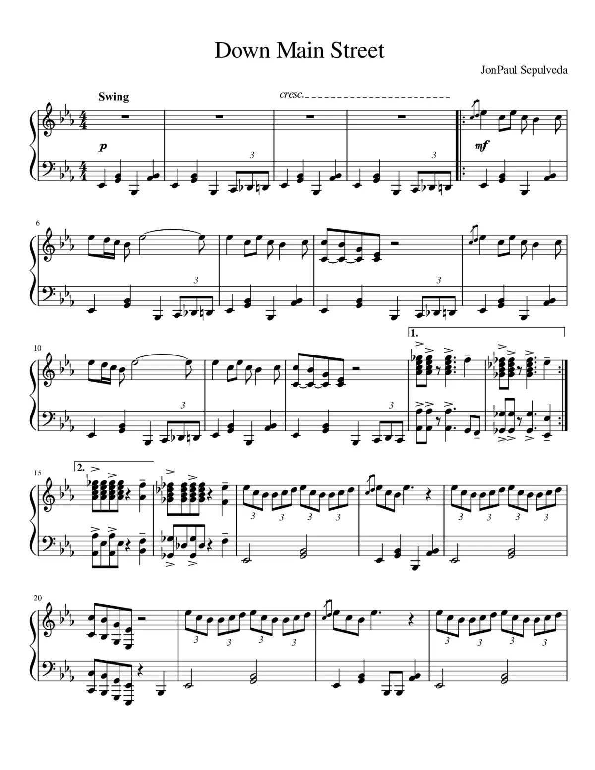 Down Main Street - Page 1