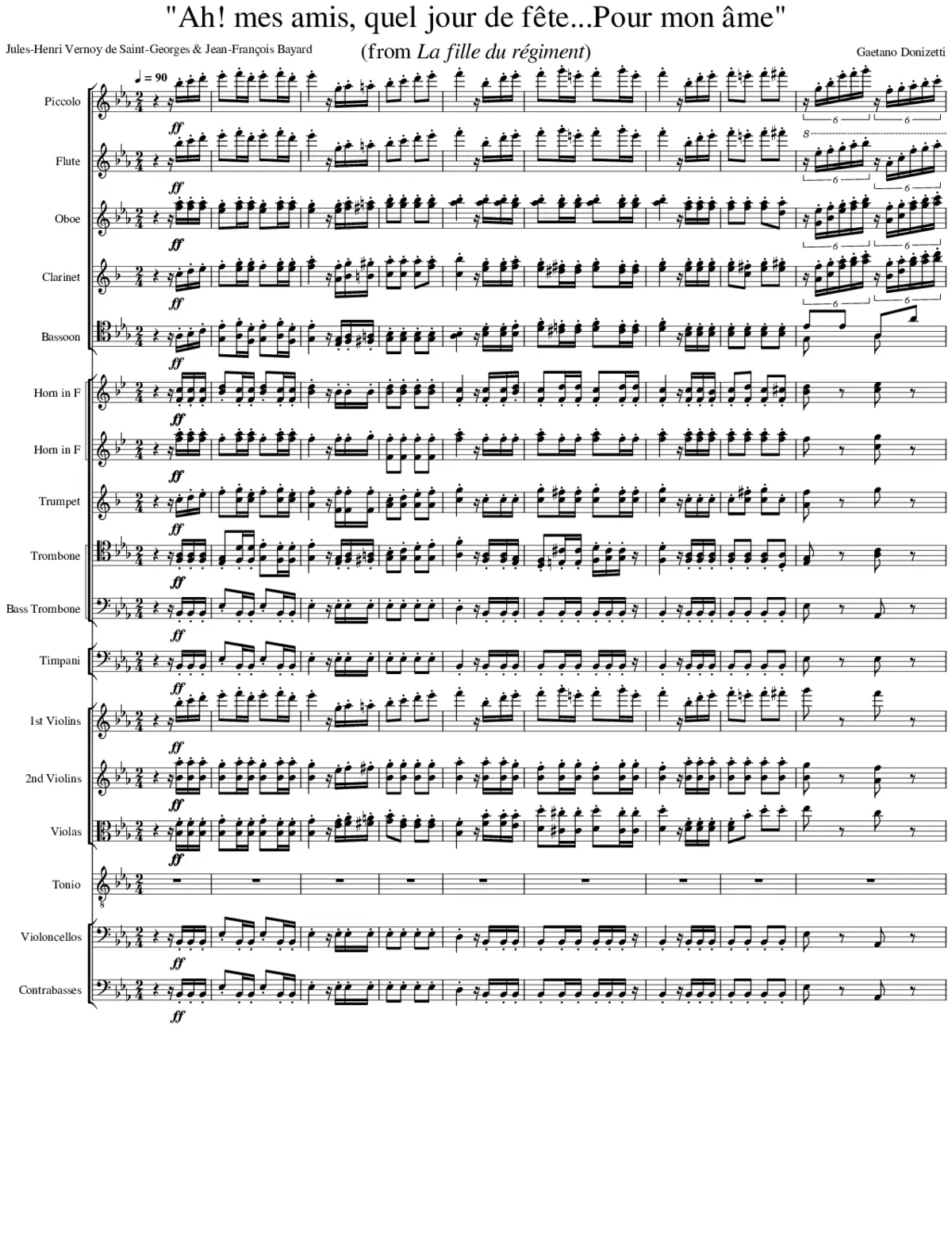 La fille du régiment - Page 1