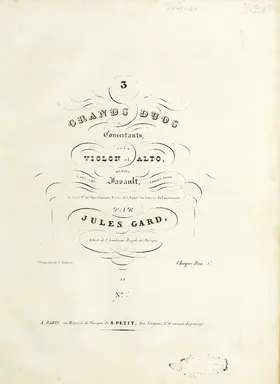 3 Grand Concertante Duets for Violin and Viola