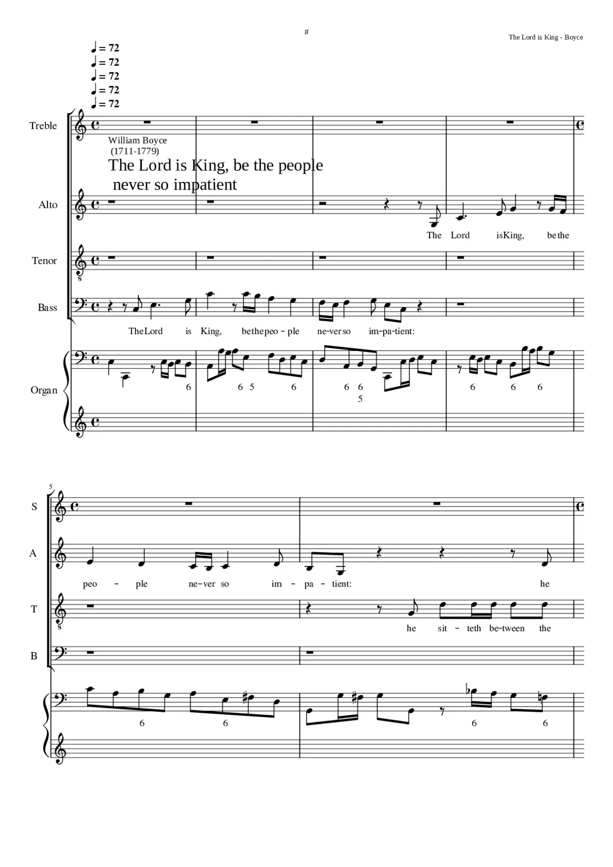 The Lord is king and hath put on glorious apparel - Page 1