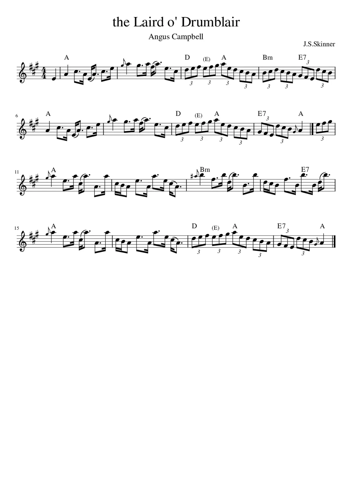 the Laird o' Drumblair - Page 1