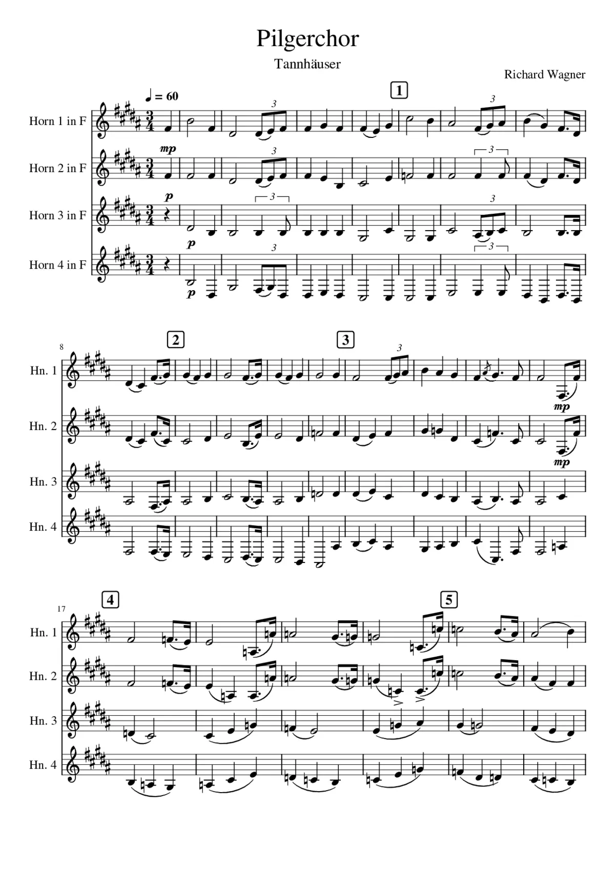 Tannhäuser WWV 70 - Page 1
