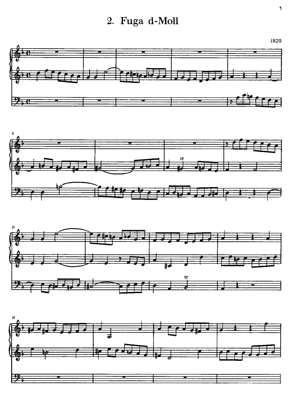 Fugue in D minor - Page 1