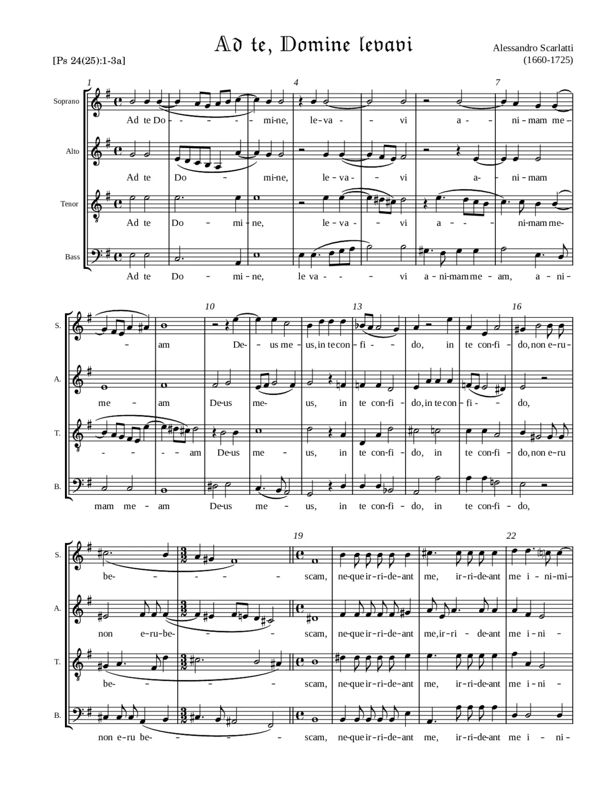 Ad te Domine levavi animam meam - Page 1