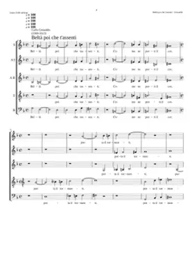 Beltà poi che t'assenti