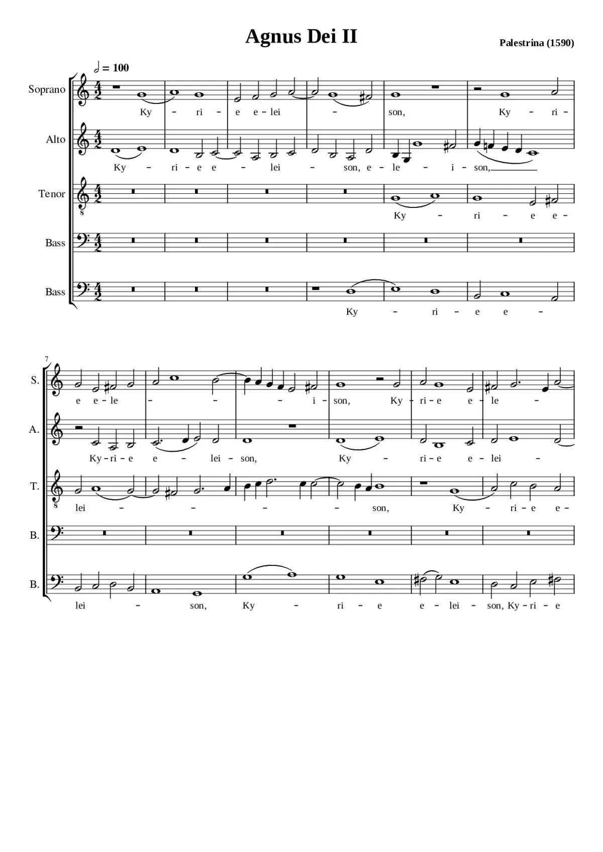 Missa Iste confessor - Page 1