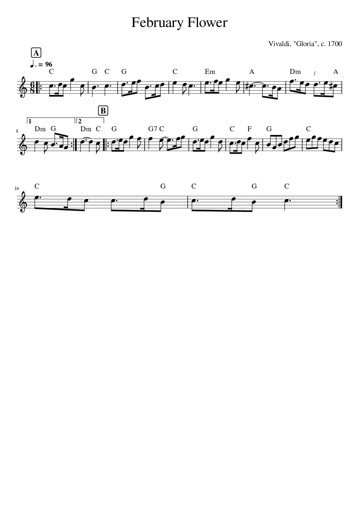 February Flower - Page 1