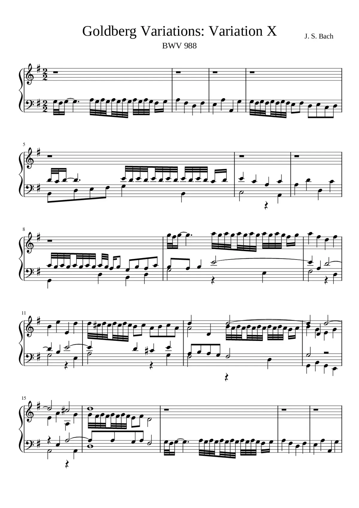 Goldberg-Variationen BWV 988 - Page 1