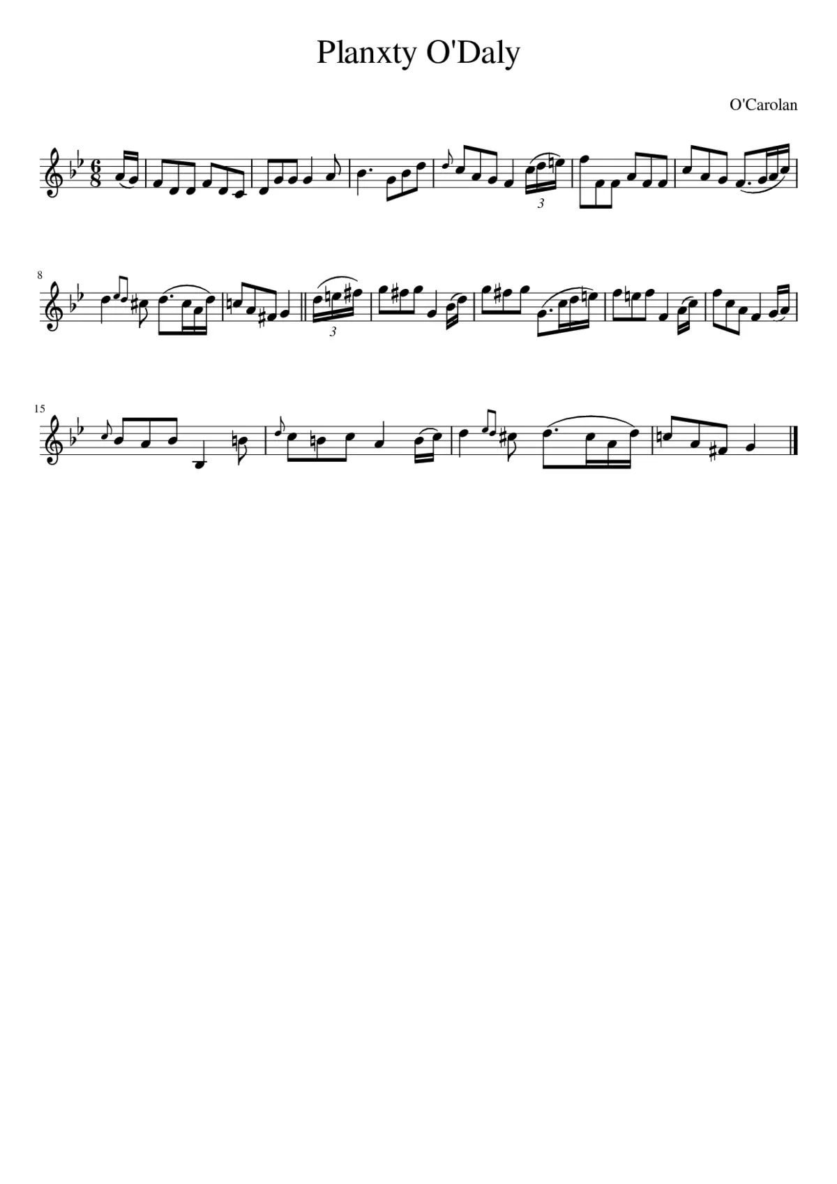 Planxty O'Daly - Page 1