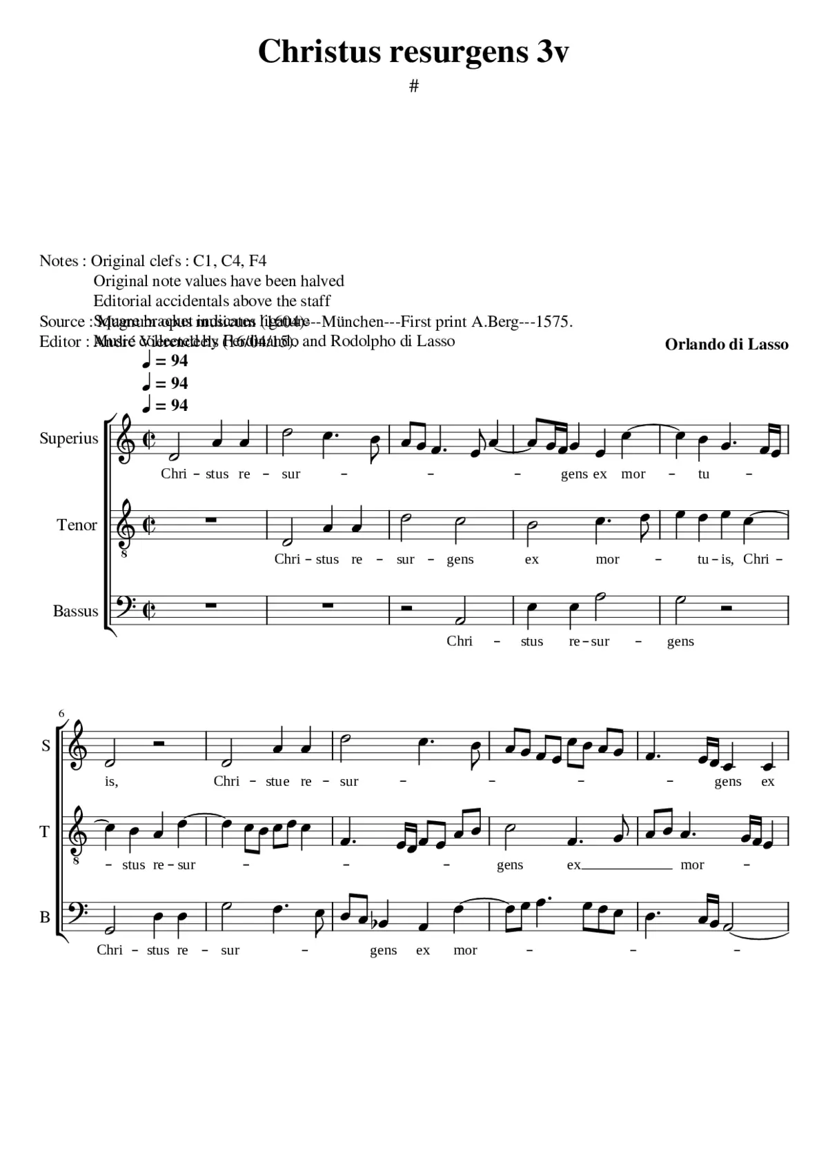 Christus resurgens - Page 1