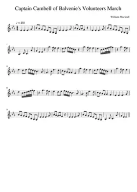 Captain Cambell of Balvenie's Volunteers March