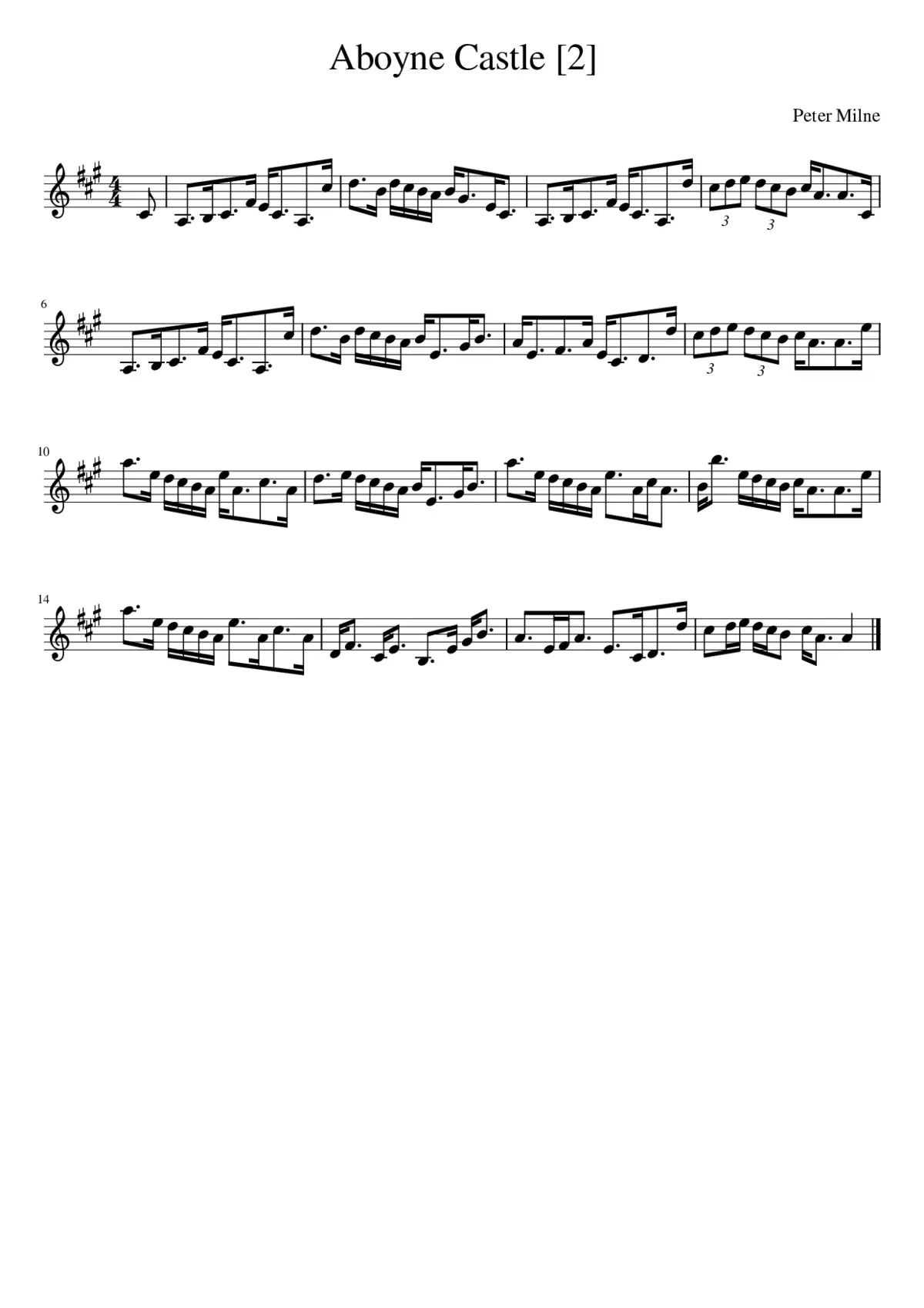 Aboyne Castle - Page 1