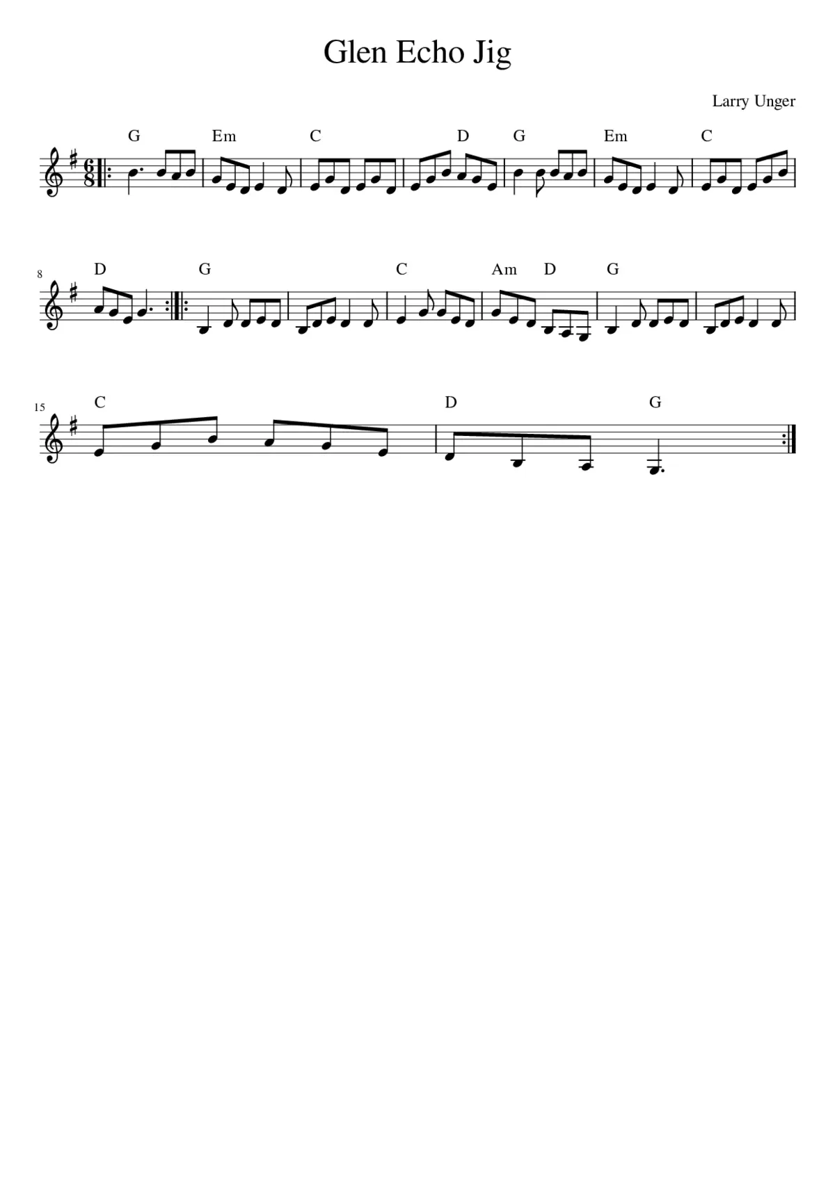Glen Echo Jig - Page 1