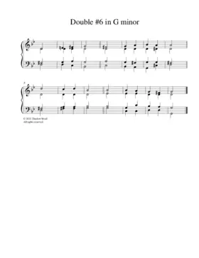 Double chant No. 6 in G minor