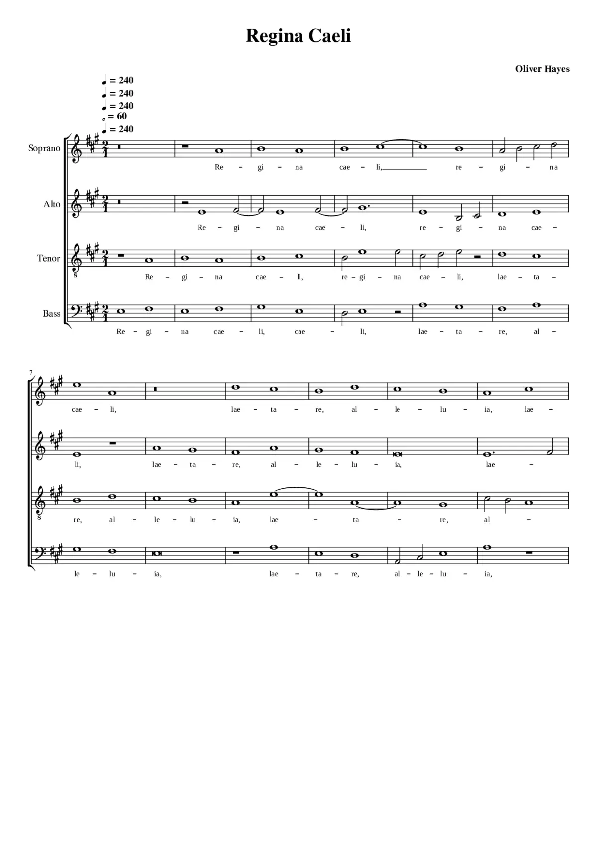 Regina Caeli - Page 1