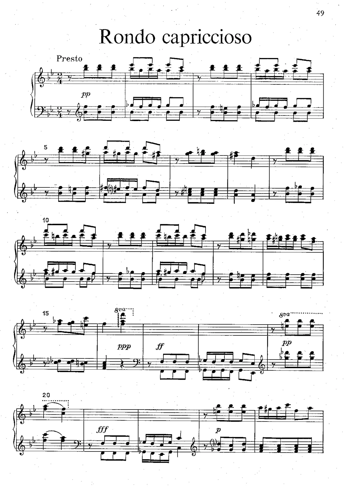 Rondo capriccioso - Page 1