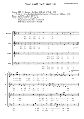 Wär Gott nicht mit uns diese Zeit (Psalm 124)