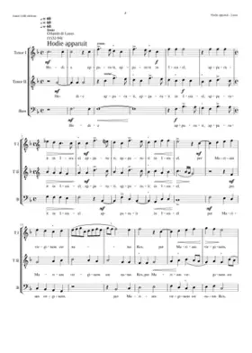 Hodie apparuit in Israel