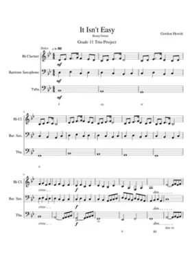 It Isn't Easy (Being Green) Concert Pitch