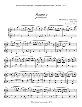 Organ Sonata in D minor
