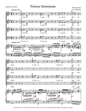 Graduale und Offertorium: 'Timete' & 'Justorum animae'