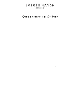 Overture in D major