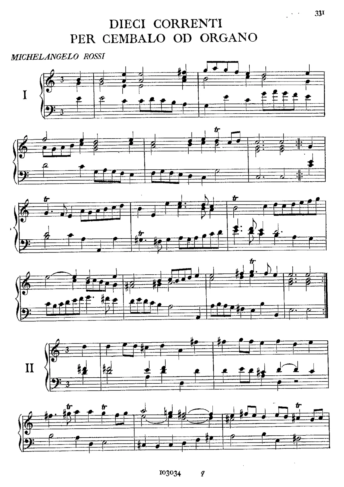 10 Correnti per Cembalo od Organo - Page 1