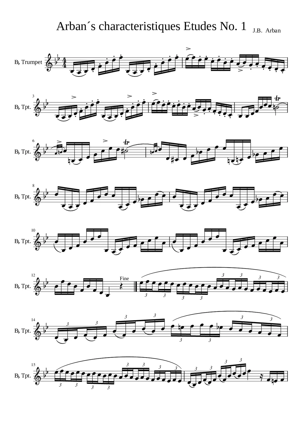 Premières Études No.9 - Page 1