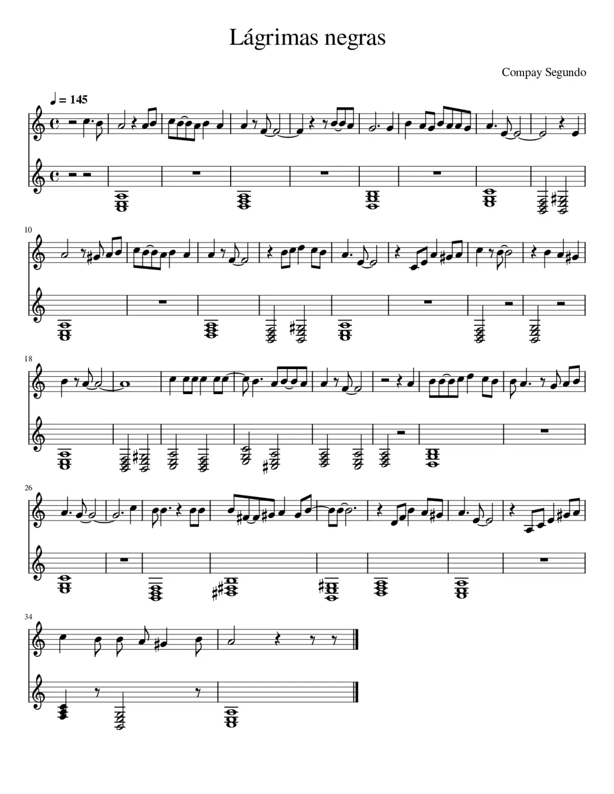 Lágrimas negras - Page 1