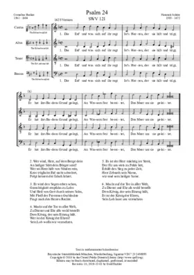 Die Erd und was sich auf ihr regt, SWV 121