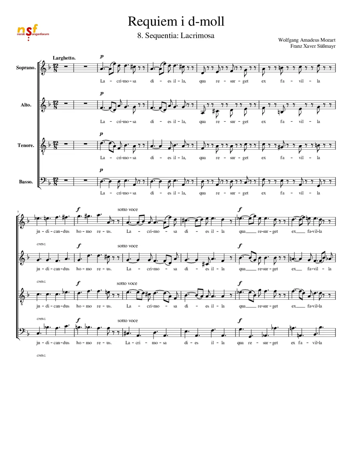 Requiem in D minor K.626 - Page 1