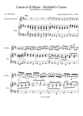 Canon and Gigue in D major P.37
