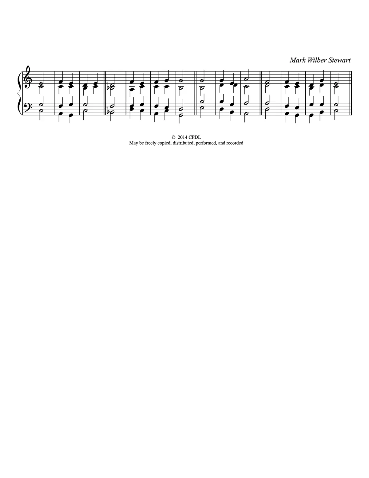 Double chant in C major - Page 1