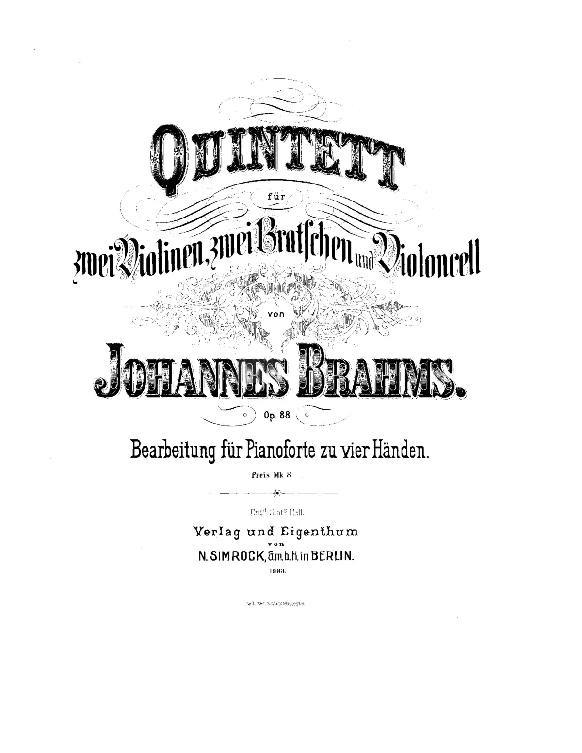 String Quintet No.1 - Page 1