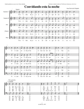 Convidando está la noche