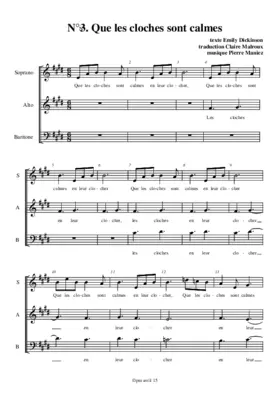 Que les cloches sont calmes