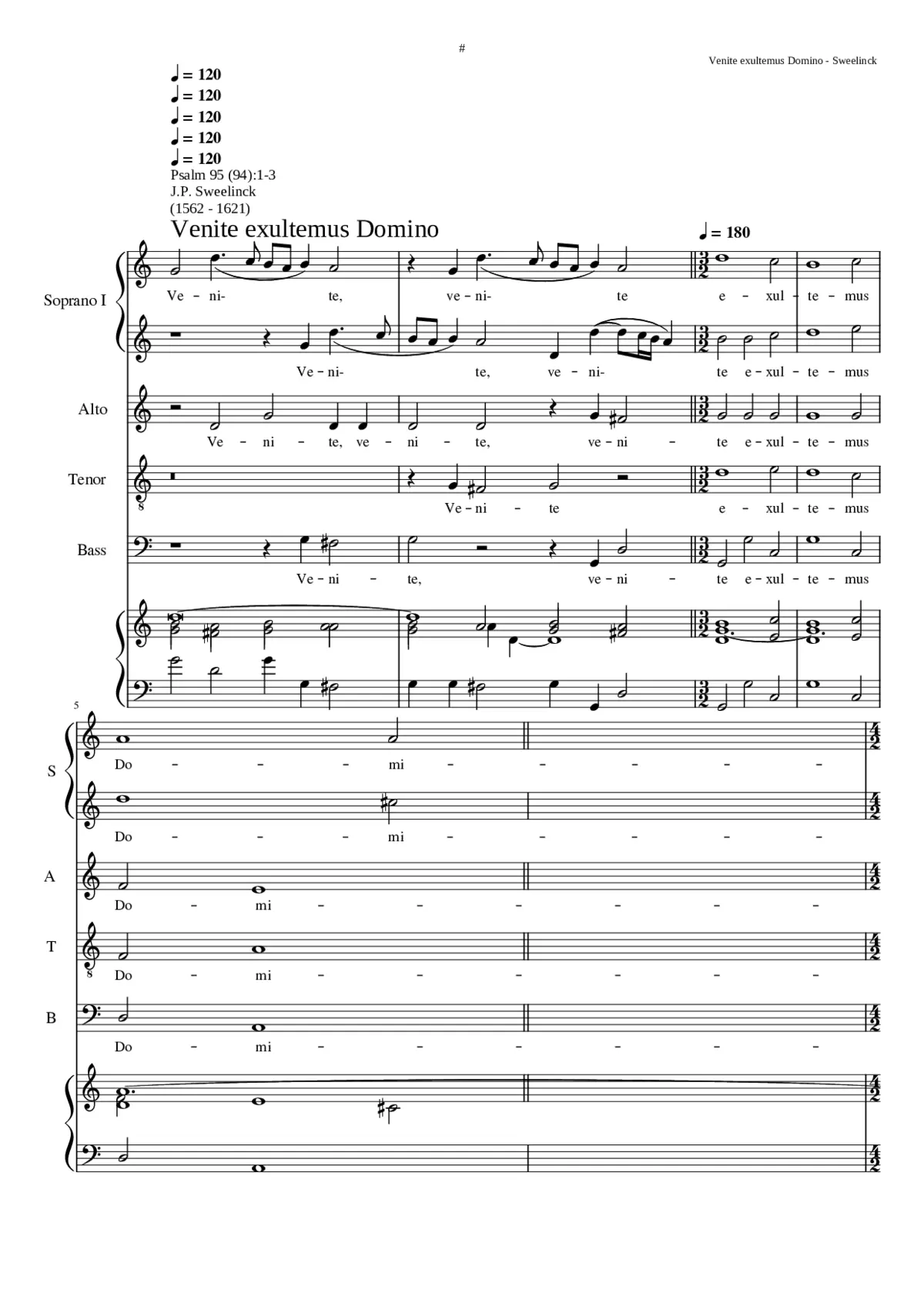 Venite exultemus Domino - Page 1