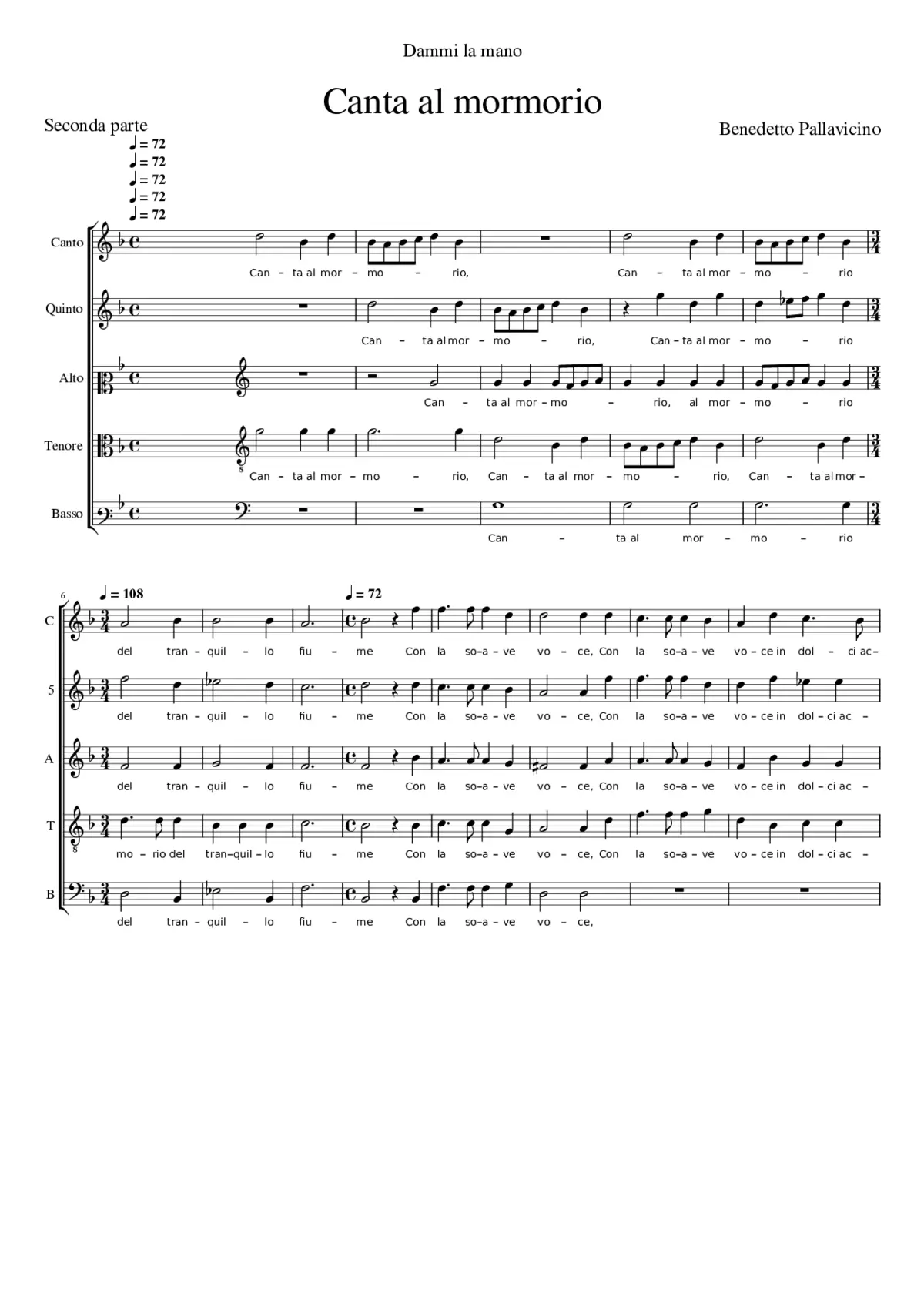 Canta al mormorio - Page 1