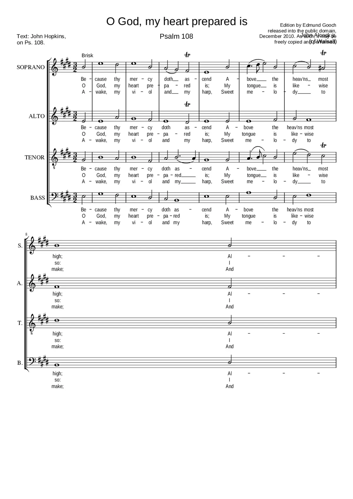 O God my heart prepared is - Page 1