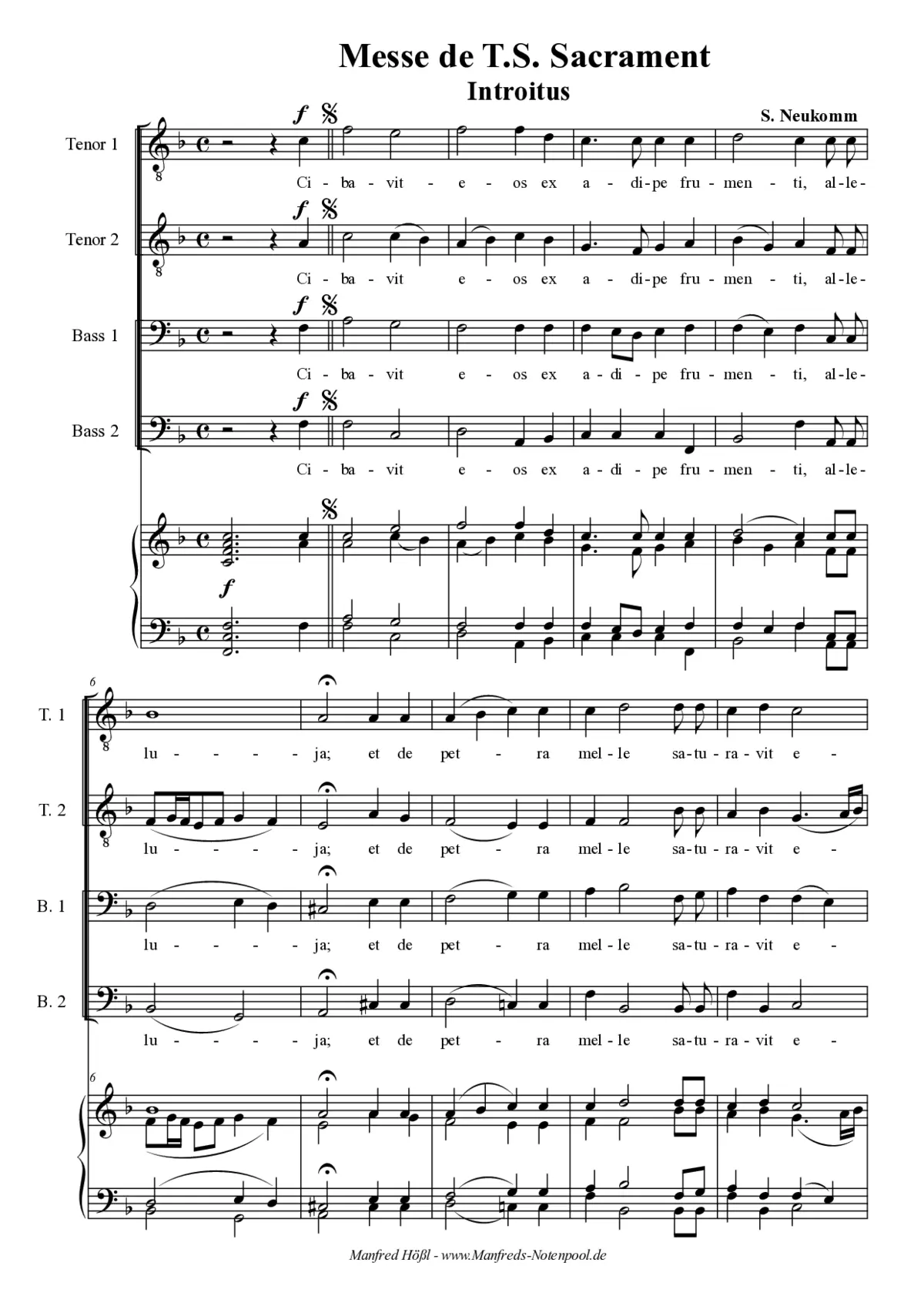 Missa de T.S. Sacrament - Page 1