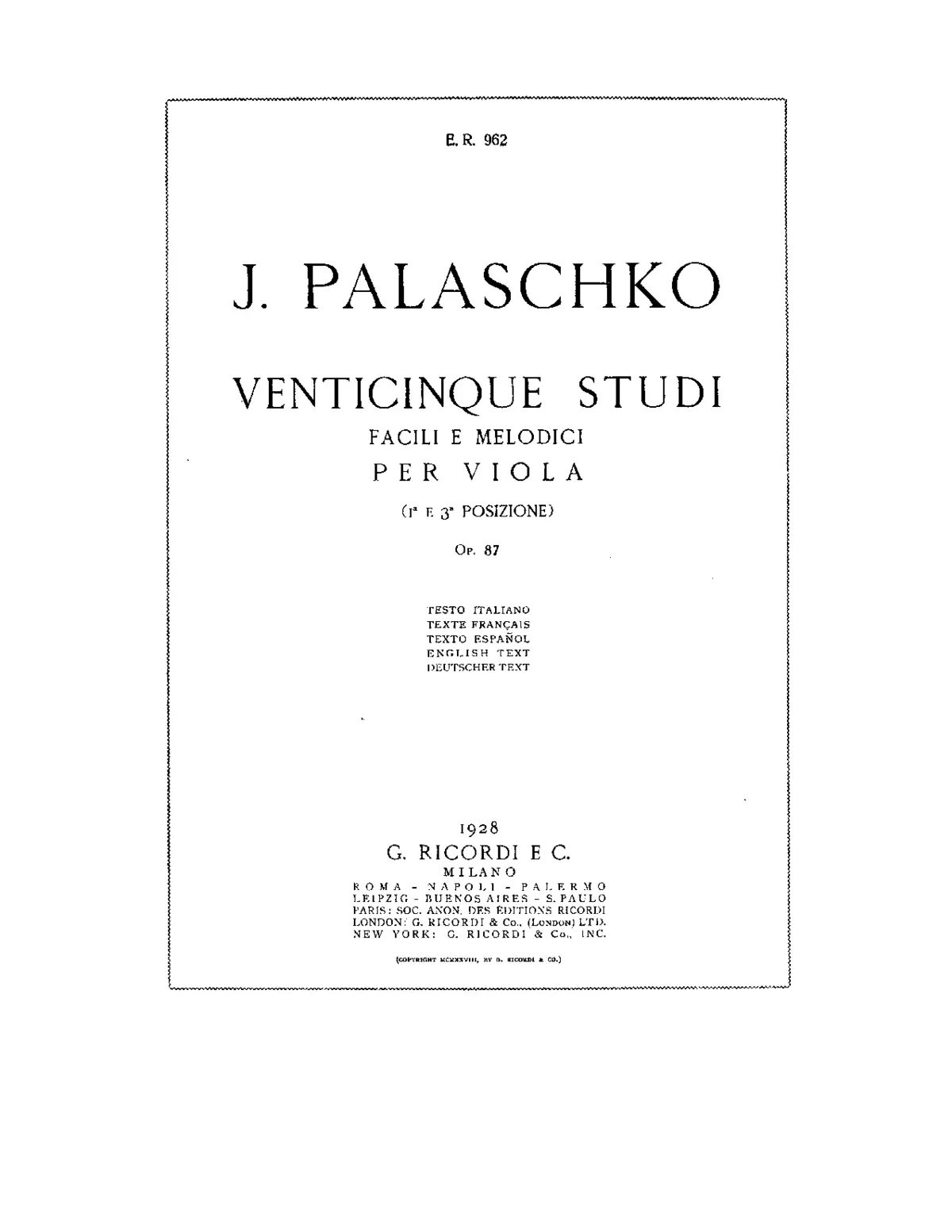 25 Easy and Melodic Studies - Page 1