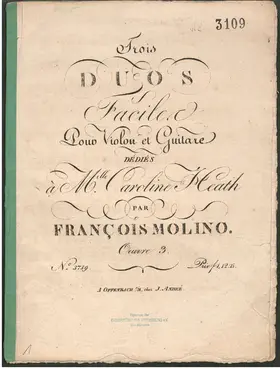 3 Duos faciles pour Violon et Guitare