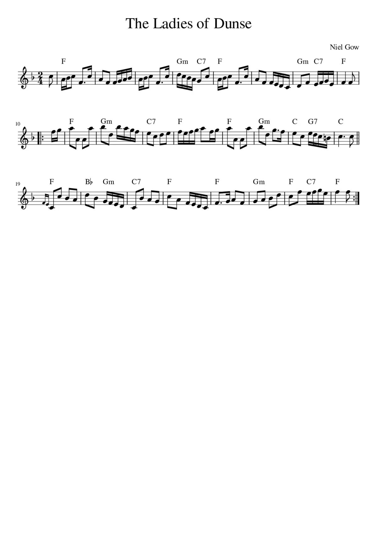 The Ladies of Dunse - Page 1