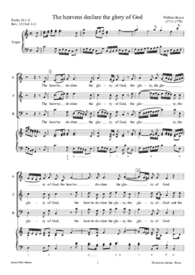 The heavens declare the glory of God