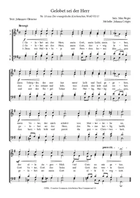 Gelobet sei der Herr, WoO VI 17, No. 18