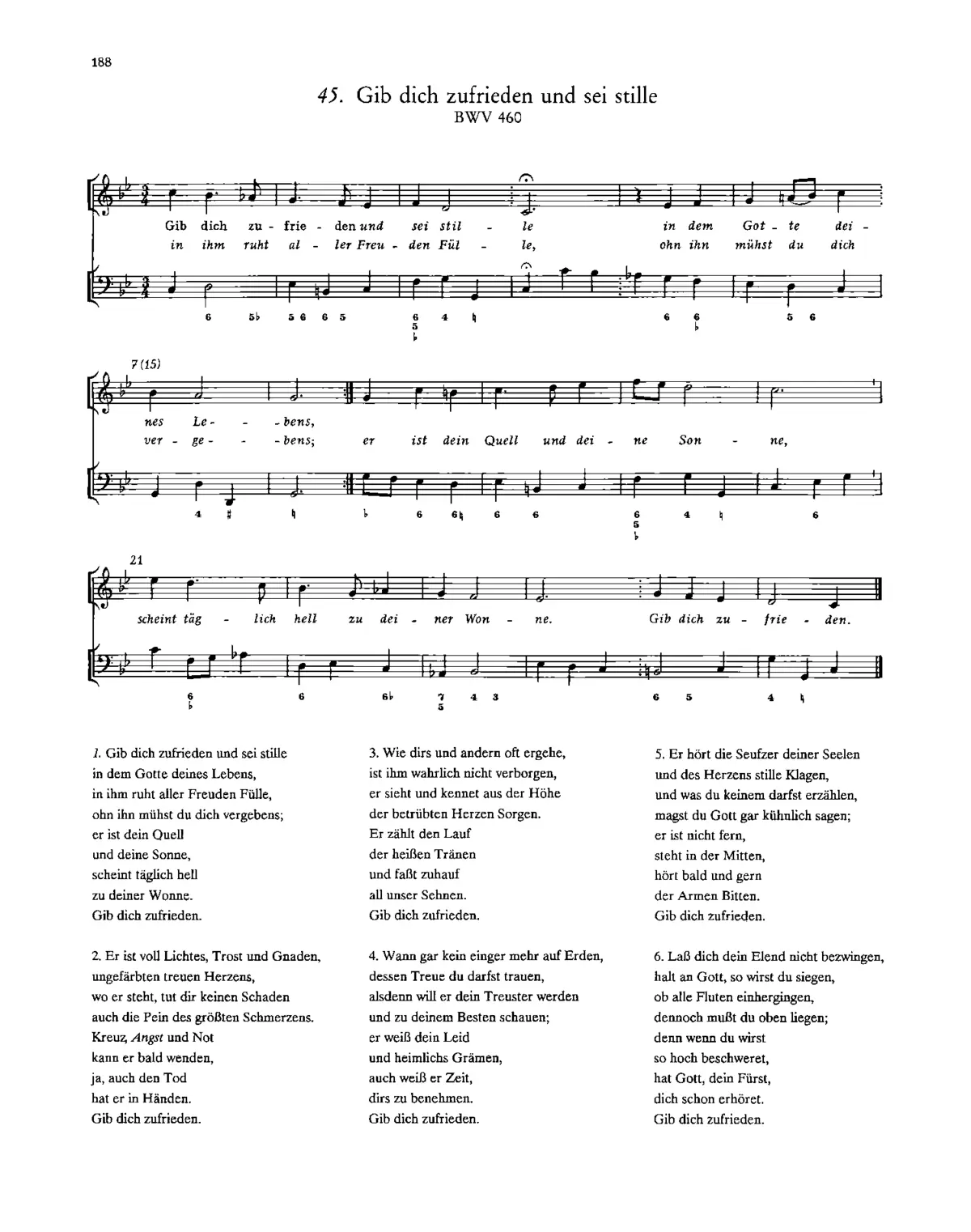 Gib dich zufrieden und sei stille - Page 1