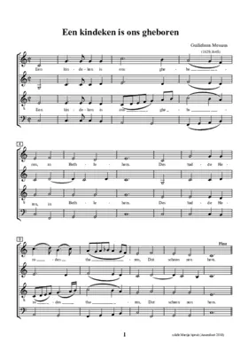 Een kindeken is ons gheboren