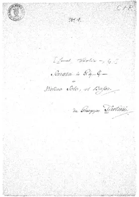 Violin Sonata in G major